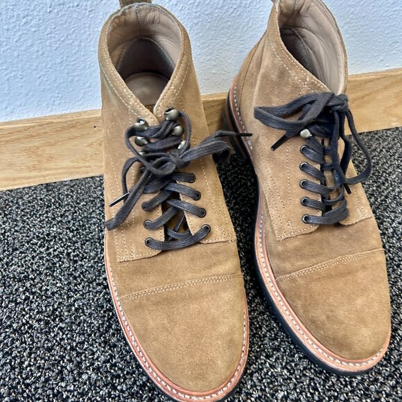 Rhodes (Huckberry) Portland Boot | Waxed Tan Suede (Water Resistant) - Men\'s 9.5 main image 7